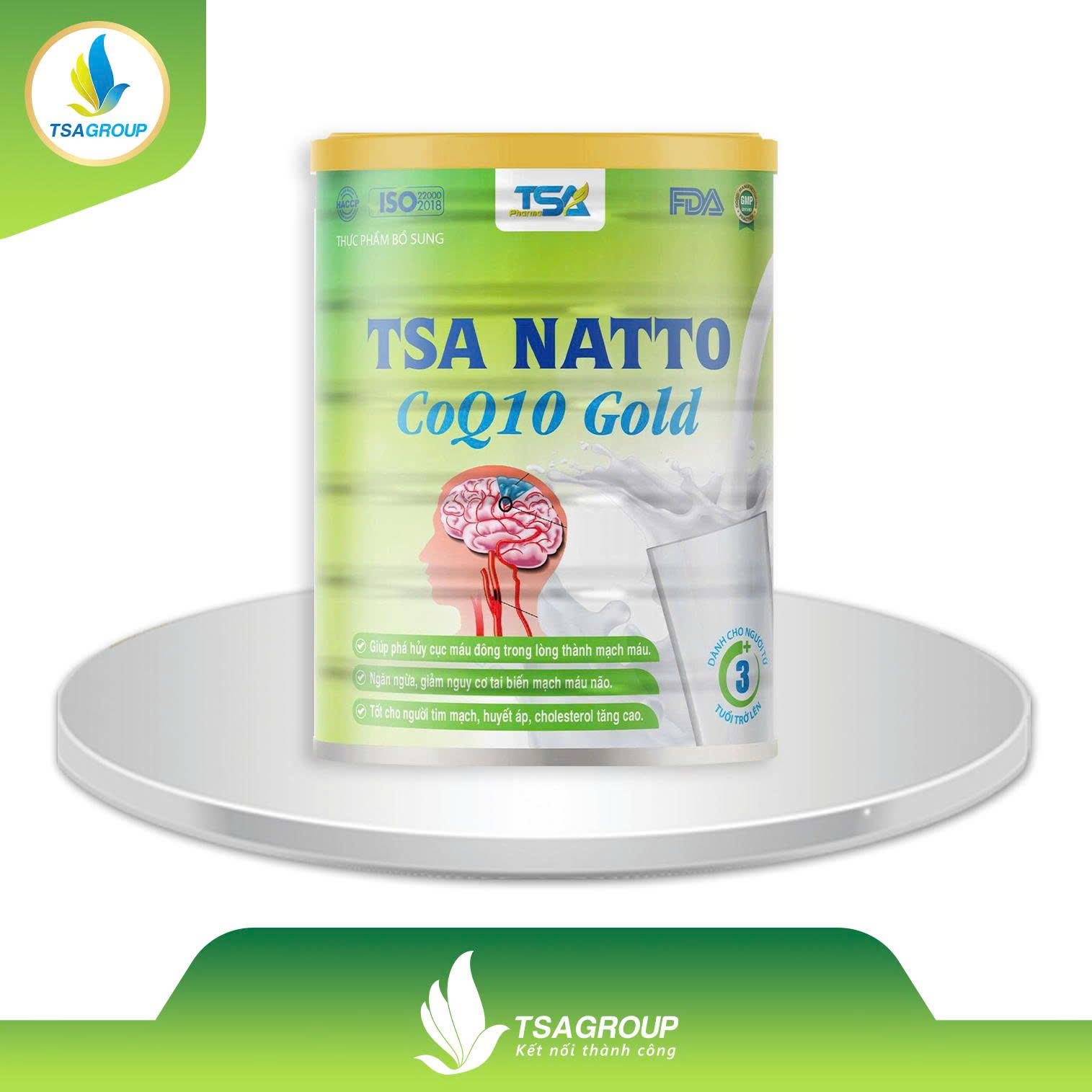 TSA Natto COQ10 Gold (NATTO ENZYME Omega369 Q10) - Não Tim Mạch Huyết Áp